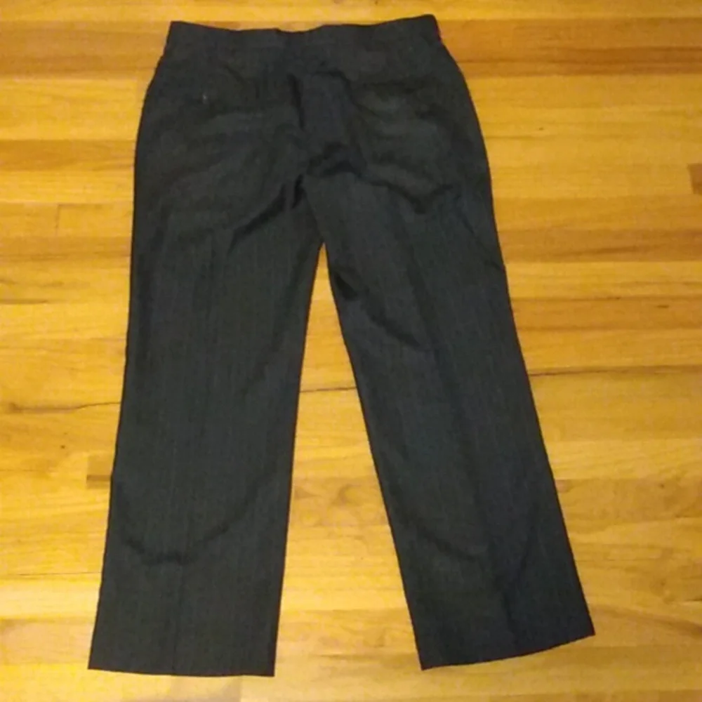 Towncraft Charcoal Pinstripe Dress Pants